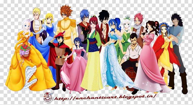 Fairytail Couples and Disney couples Crossover transparent background PNG clipart