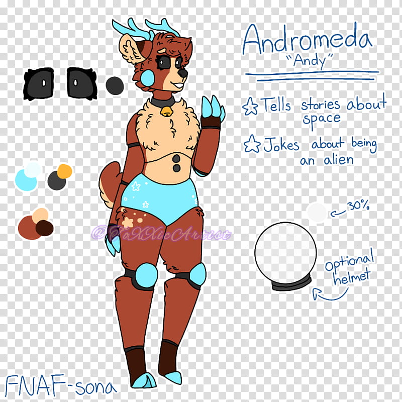 Andromeda Reference FNaF sona transparent background PNG clipart