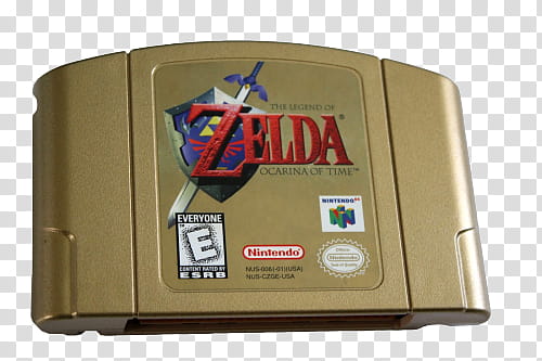 RNDOM, Nintendo  The Legend of Zelda Ocarina of Time game cartridge art transparent background PNG clipart