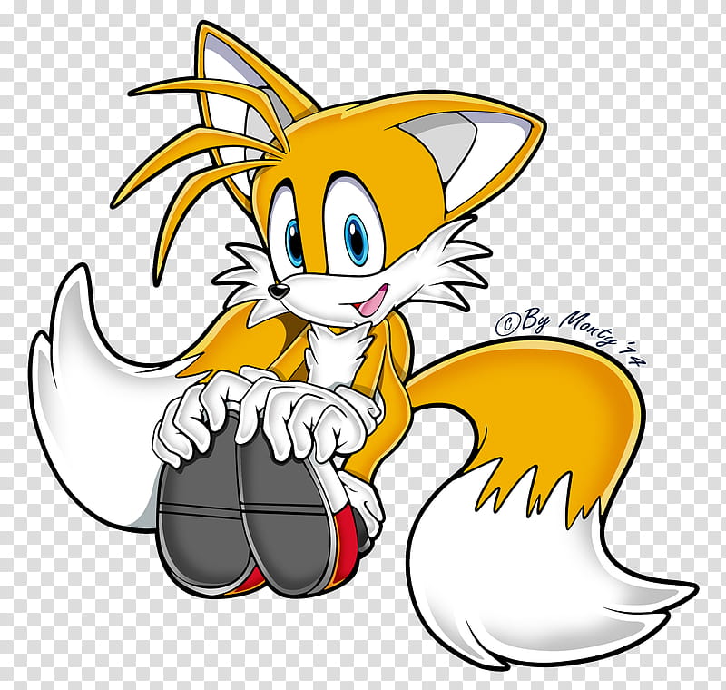 Tails SA , fox wearing shoes illustration transparent background PNG clipart