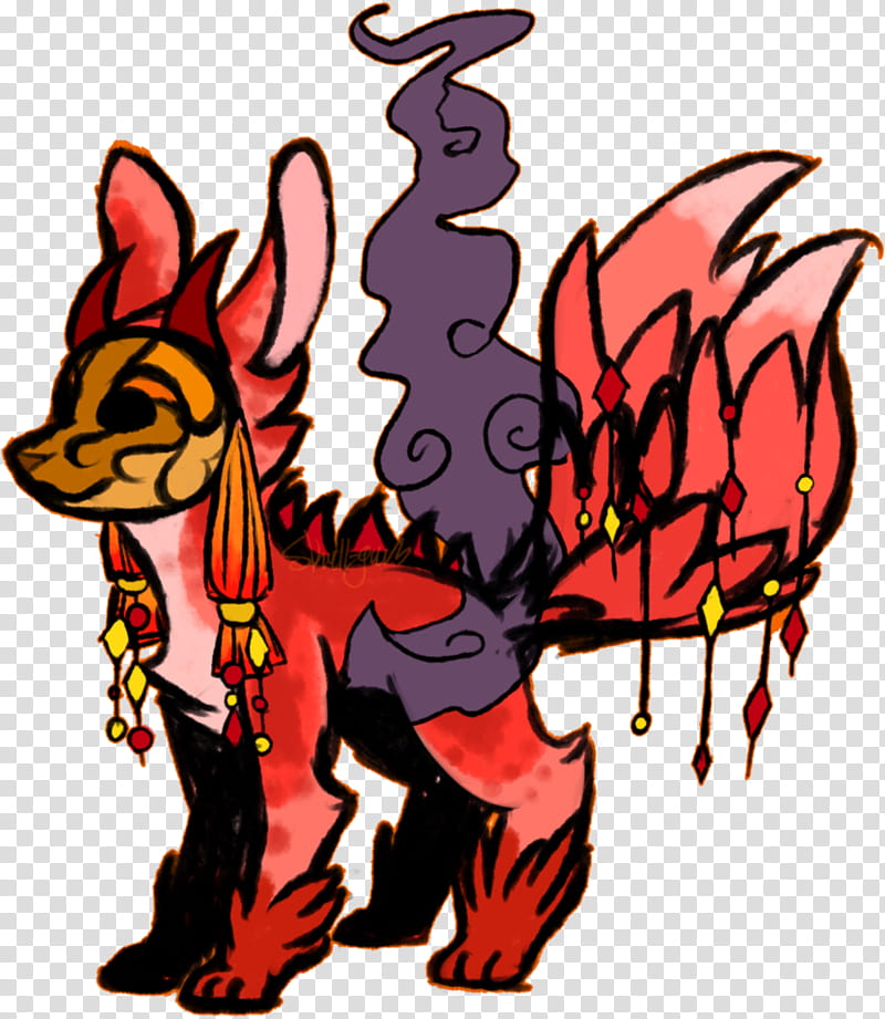 Horse, Imp, Demon, Fire, Diagram, Cartoon, Tail transparent background PNG clipart