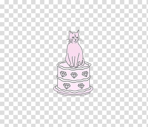 overlays, sitting cat on -tier cake artwork transparent background PNG clipart