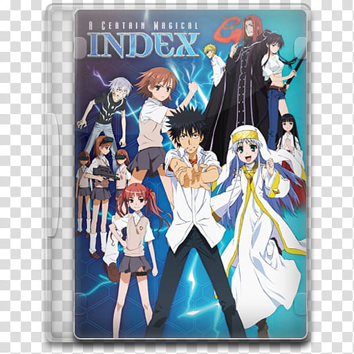 TV Show Icon , A Certain Magical Index, Index DVD case transparent background PNG clipart