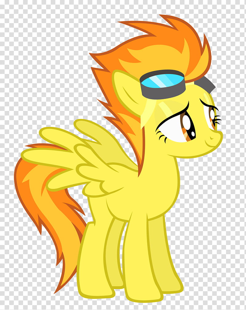 Spitfire No Clothing, yellow my little pony illustration transparent background PNG clipart