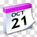 WinXP ICal, Oct  calendar transparent background PNG clipart