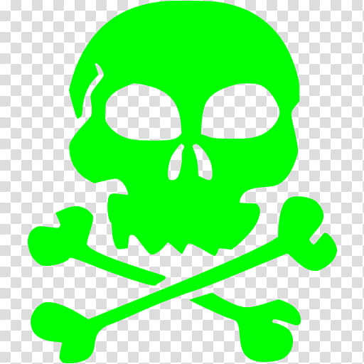 Human Skull Drawing, Skull And Crossbones, Skeleton, Green, Symbol transparent background PNG clipart