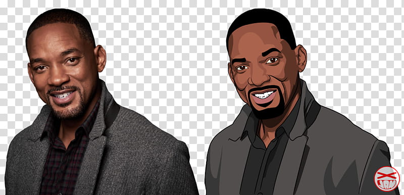 Will Smith Cartoon Style transparent background PNG clipart