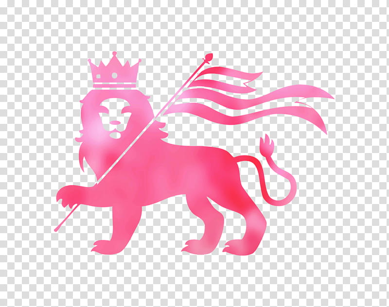 Lion Drawing, Lion Of Judah, Tribe Of Judah, Rastafari, Logo, Pink, Magenta, Animal Figure transparent background PNG clipart