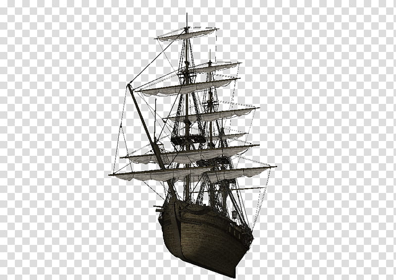 Tall Ship, brown ship illustration transparent background PNG clipart