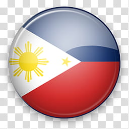 Asia Win, round Philippine flag icon art transparent background PNG clipart