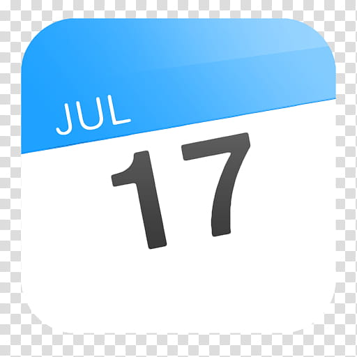 iOS  style flat icons, Flat_Calendar, July  icon transparent background PNG clipart