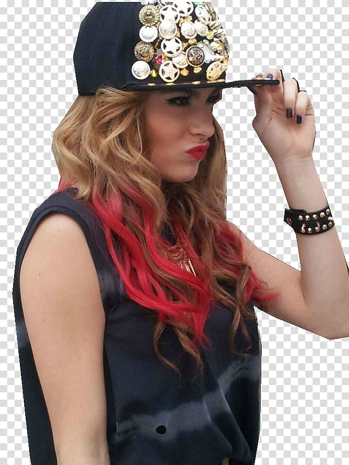 MARTINA STOESSEL EN CARAS, woman wearing black cap transparent background PNG clipart