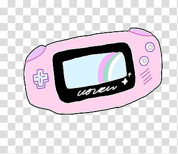 PINK AESTHETIC S, pink handheld game console transparent background PNG clipart