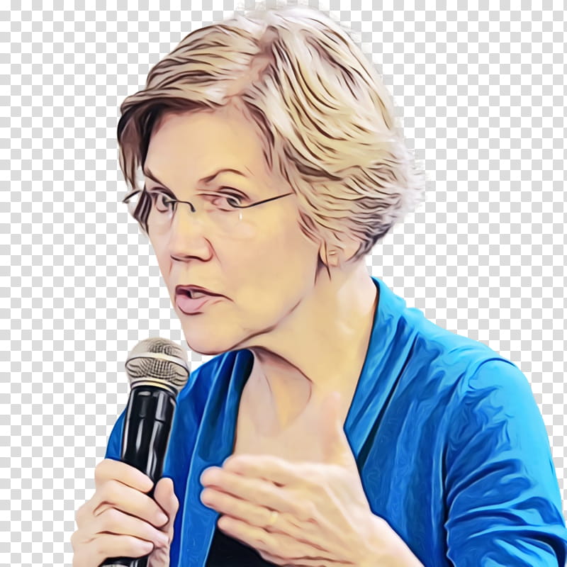 Cartoon Microphone, Elizabeth Warren, American Politician, Election, United States, Democratic Party, United States Senate, Wealth transparent background PNG clipart