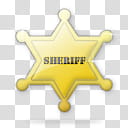 Sheriff badge, sheriff's badge-x icon transparent background PNG clipart