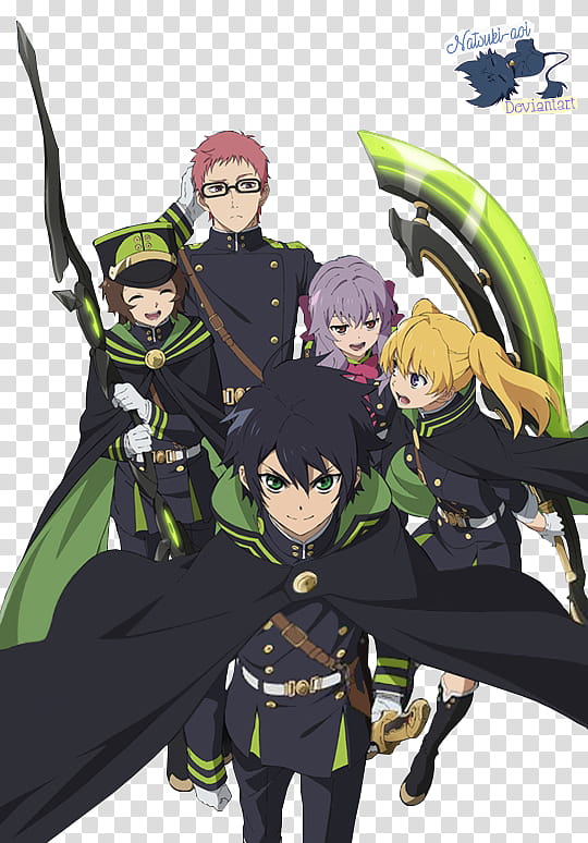 Owari No Seraph, cartoon character transparent background PNG clipart