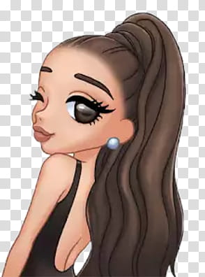 Arimoji part I elliexcutiepie, Ariana Grande emoji transparent background PNG clipart