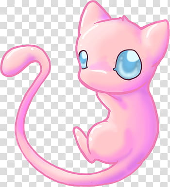 CUTE Mew, Pokemon Mew art transparent background PNG clipart