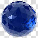 Crystalisman QT Dock Icon Set, ct_Indicolite_x, blue ball illustration transparent background PNG clipart