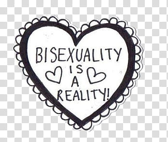 Doodles and Drawing , bisexuality is a reality! transparent background PNG clipart