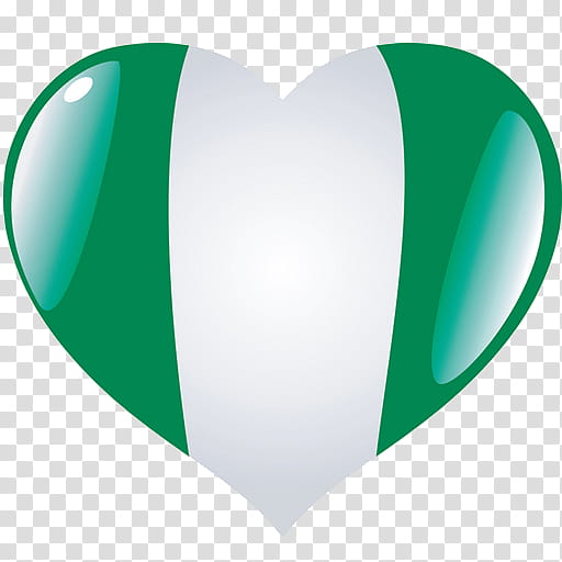 Heart, Nigeria, FLAG OF NIGERIA, Internet Radio, Flag Of Peru, Green, Aqua transparent background PNG clipart