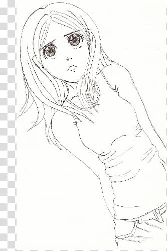 hot gimmick girl, girl sketch transparent background PNG clipart