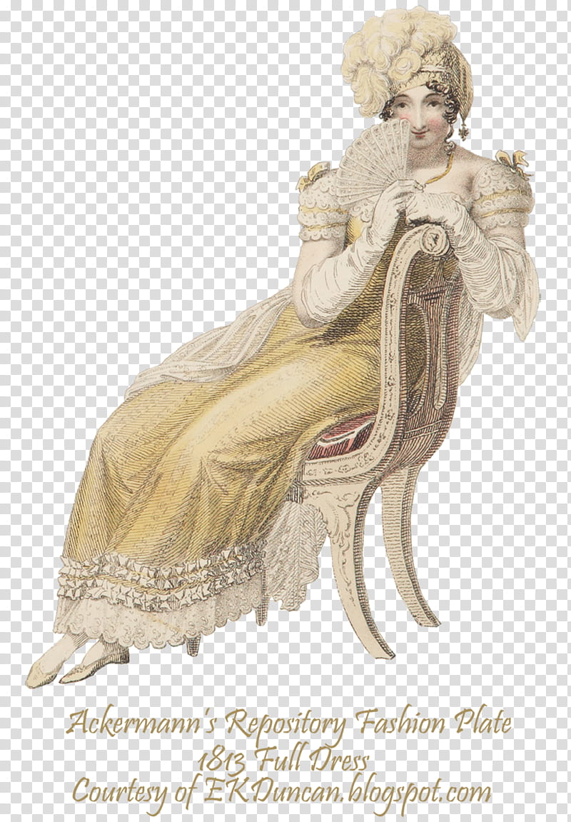 Regency Fashion  , illustration of woman holding fan transparent background PNG clipart
