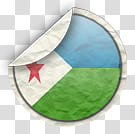 world flags, Djibouti icon transparent background PNG clipart