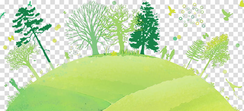 green nature natural landscape leaf grass, Watercolor, Paint, Wet Ink, Tree, Plant, Sunlight transparent background PNG clipart