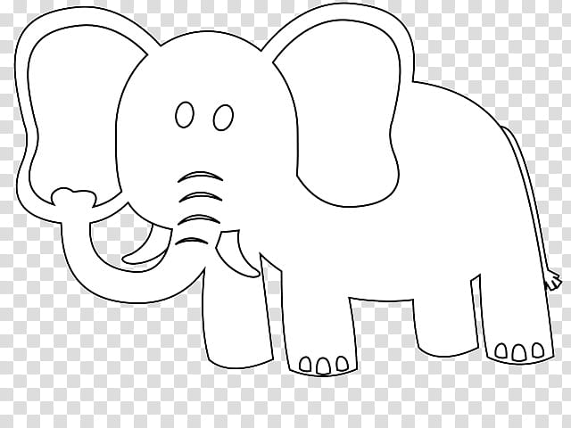 Elephant, White, Line Art, Elephants And Mammoths, Cartoon, Nose, Text, Head transparent background PNG clipart