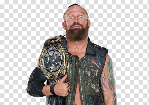 Eric Young w NXT Tag Team Championship transparent background PNG clipart