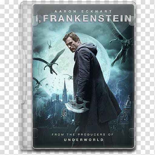Movie Icon Mega , I, Frankenstein, Frankenstein DVD case transparent background PNG clipart