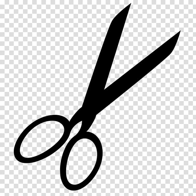 Scissors, Haircutting Shears, Tool, Hairdresser, Line, Office Instrument, Blackandwhite, Logo transparent background PNG clipart