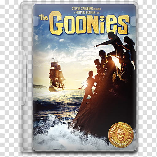Movie Icon , The Goonies, The Goonies case transparent background PNG clipart