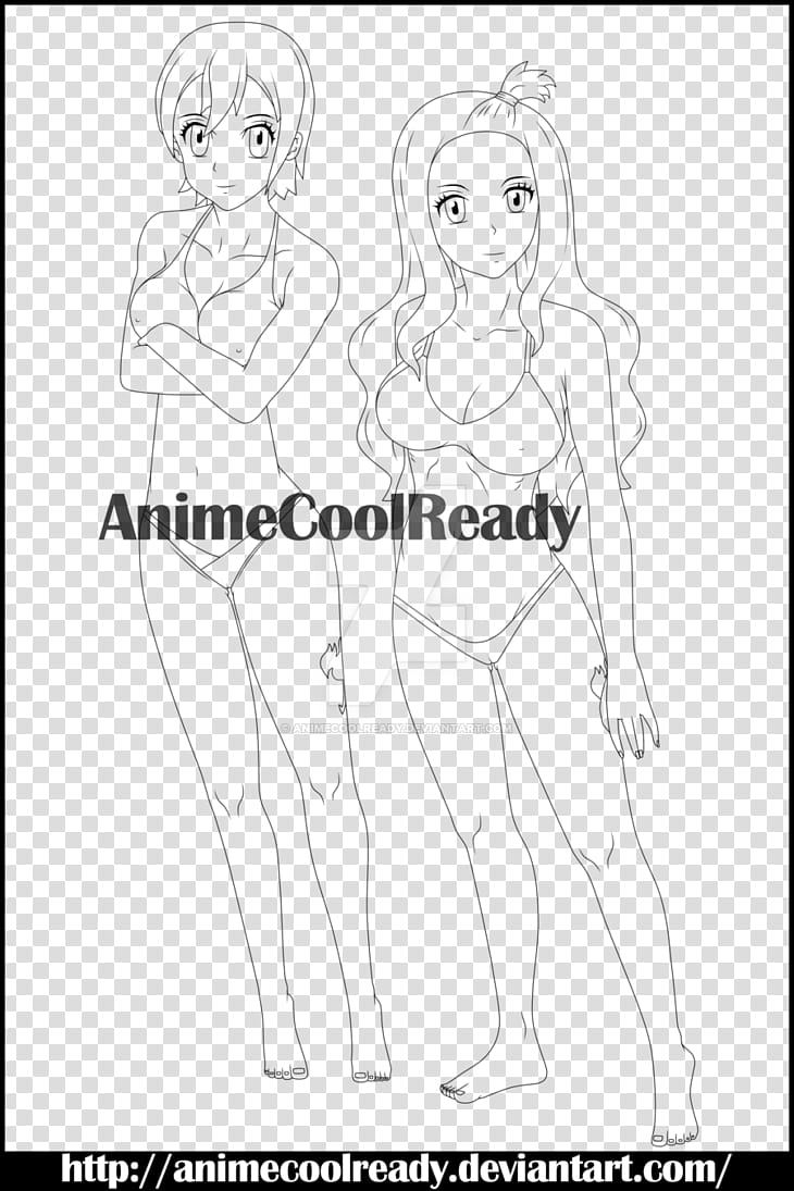 Mirajane Strauss and Lisanna Straus lingerie tinta transparent background PNG clipart