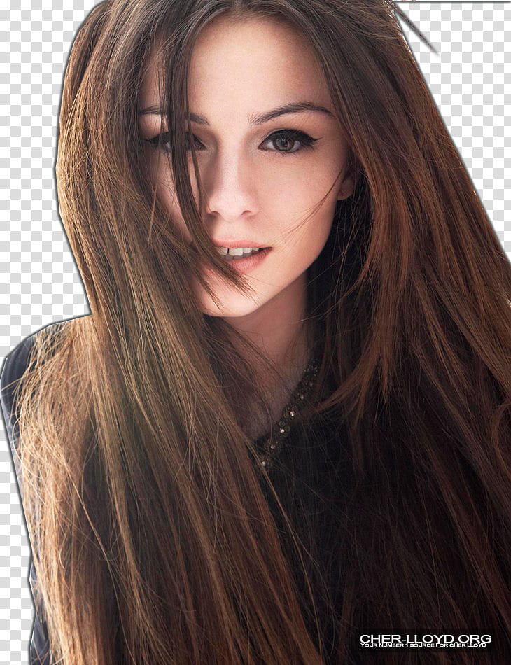 Cher lloyd, woman wearing black top transparent background PNG clipart