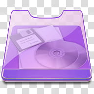 Translucent Folders icons, purple documents transparent background PNG clipart