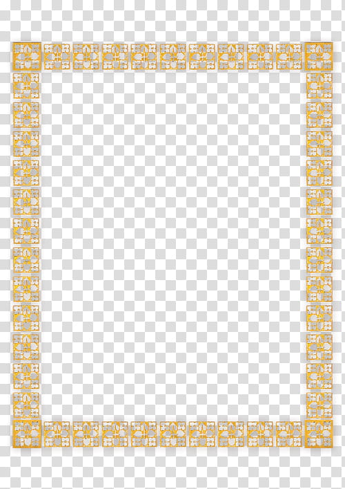 Frames Yellow Pattern Line Meter, Cartoon, Frames, Rectangle, Square transparent background PNG clipart