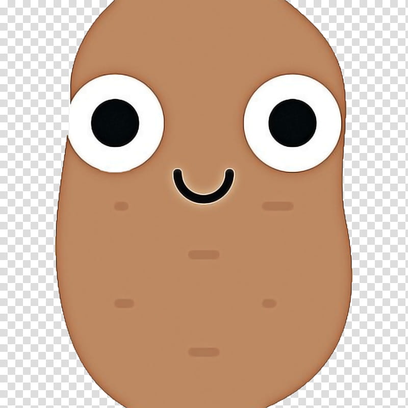 Potato, Nose, Cartoon, Animal, Meter, Brown, Head, Smile transparent background PNG clipart