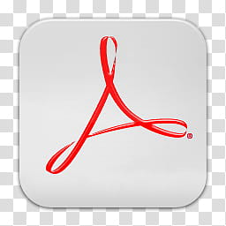 Quadrat icons, Acrobat, Acrobat Reader logo transparent background PNG clipart