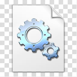Vista RTM WOW Icon , DLL File, gray and white gear file icon transparent background PNG clipart