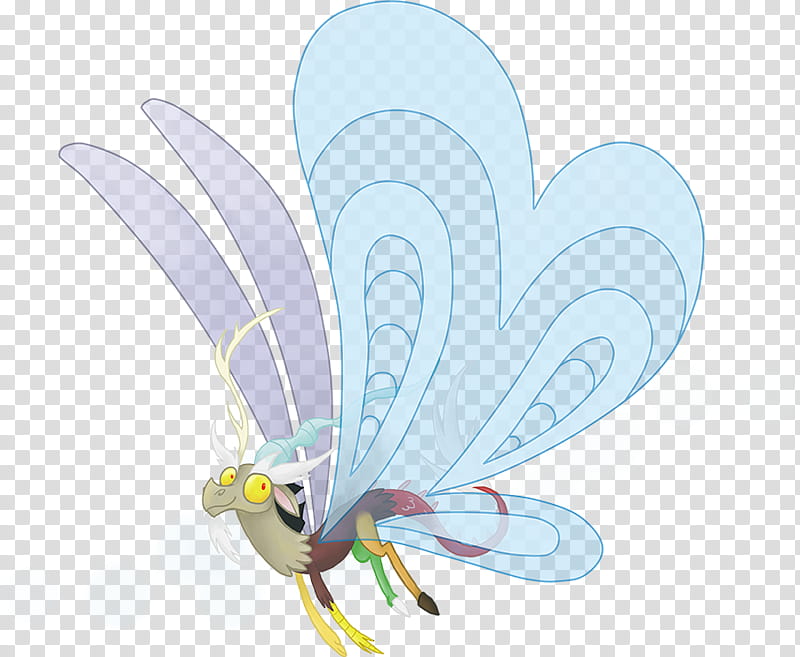 My Little Pony Discord Breezie, blue and purple dragonfly artwork transparent background PNG clipart