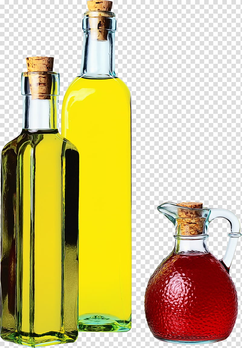 Olive oil, Watercolor, Paint, Wet Ink, Bottle, Glass Bottle, Liqueur, Alcohol transparent background PNG clipart