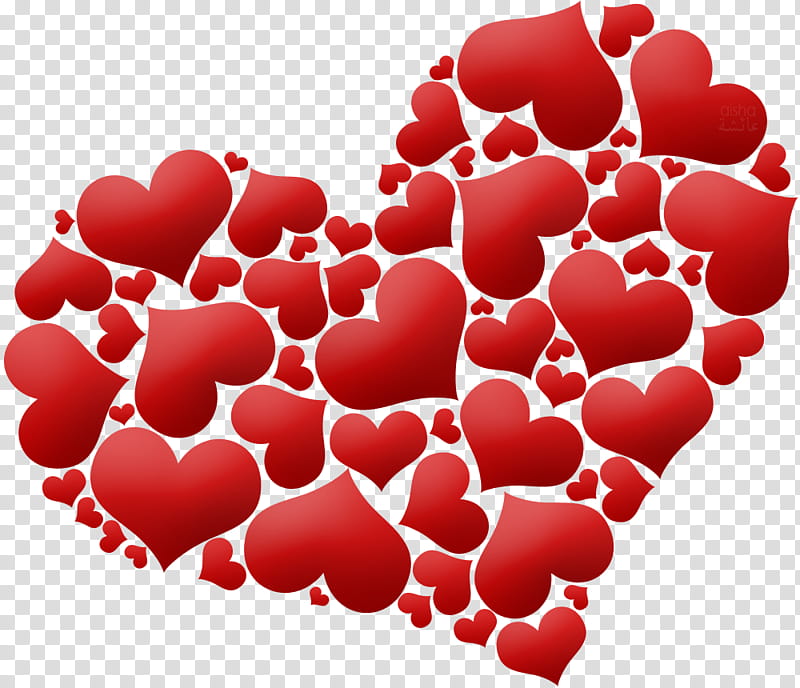 I carry your heart, red hearts transparent background PNG clipart