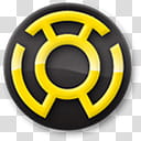 DC Comics custom icons, sinestro, yellow and black icon transparent background PNG clipart