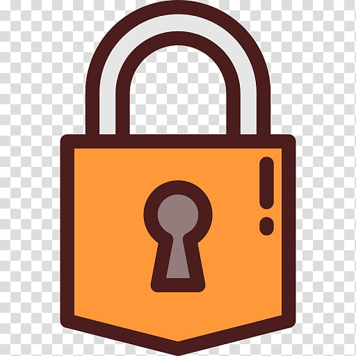 Email Symbol, Email Attachment, Lock, Padlock, Orange, Security, Hardware Accessory, Sign transparent background PNG clipart