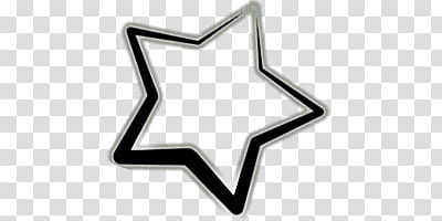 black star frame transparent background PNG clipart