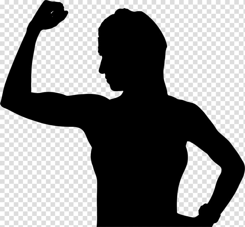 Woman, Silhouette, Female, Athlete, Biceps, Girl, Line Art, Arm transparent background PNG clipart