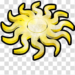 Icon fractal meteo, sun transparent background PNG clipart