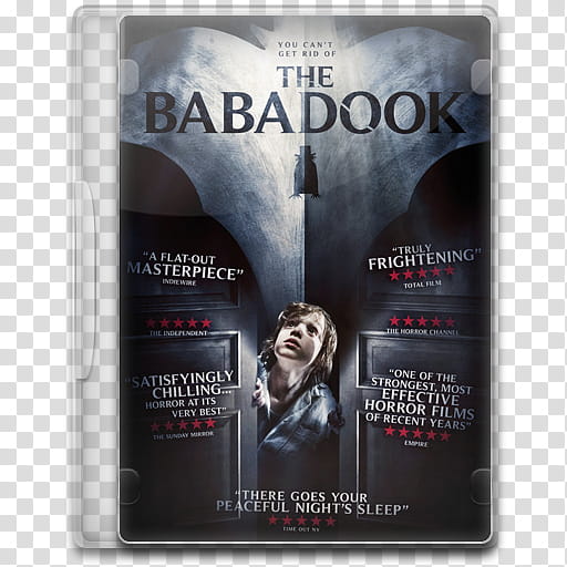 Movie Icon , The Babadook, The Babadook DVD case transparent background PNG clipart